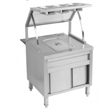 一格带保温灯保温汤池柜